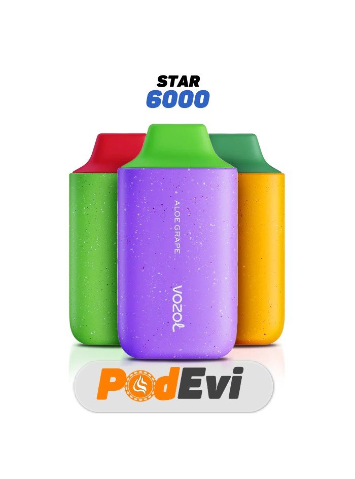 Vozol 6000 Serisi Puff Tek Kullanımlık Elektronik Sigara Aroma Çeşitleri