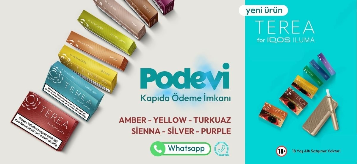 IQOS TEREA aroma çeşitleri  orijinal satın al Banner - PodEvi