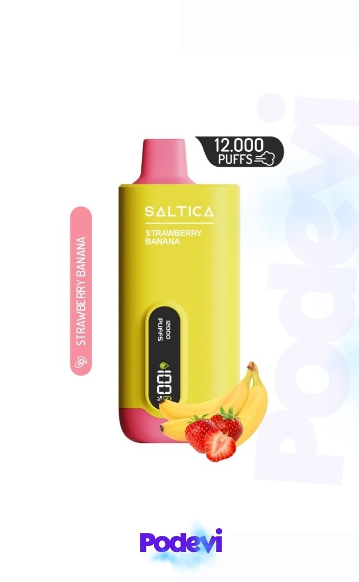 Saltica 12000 Strawberry Banana Aromalı Puff